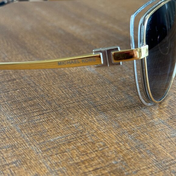 Michael Kors Silver and Gold Semi-Cat Eye Sunglasses - Picture 6 of 9